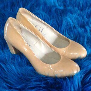 AGL Attilio Giustileom Bruni; 7.5, Italian Patent Leather, Chic, Quite Luxury
